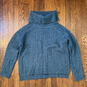 Carve Designs Wyatt Cowl Neck Sweater, EUC, Medium, Dark Green/Teal